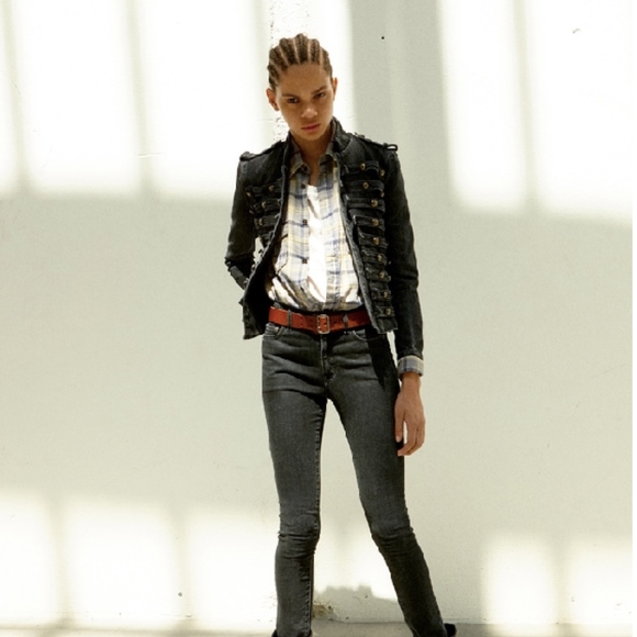 COA🌻NWOT🌻YSL YVES SAINT LAURENT BLACK DENIM JACKET🌻NEW - Picture 10 of 16